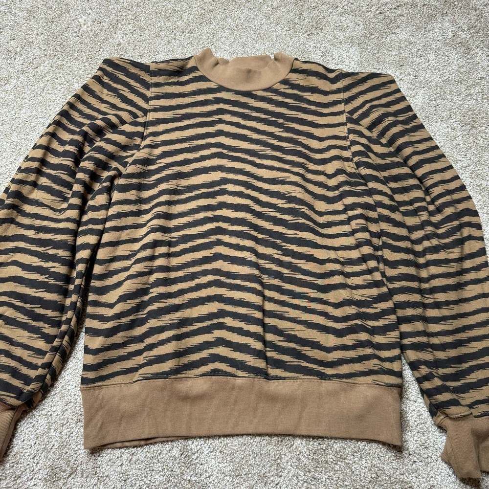 AGOLDE Folded Sleeve Sweatshirt in Serpentine - Picture 3 of 5